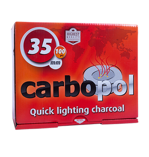 Carbopol Hookah Coals - 35mm - 1 Box (100 Pieces)