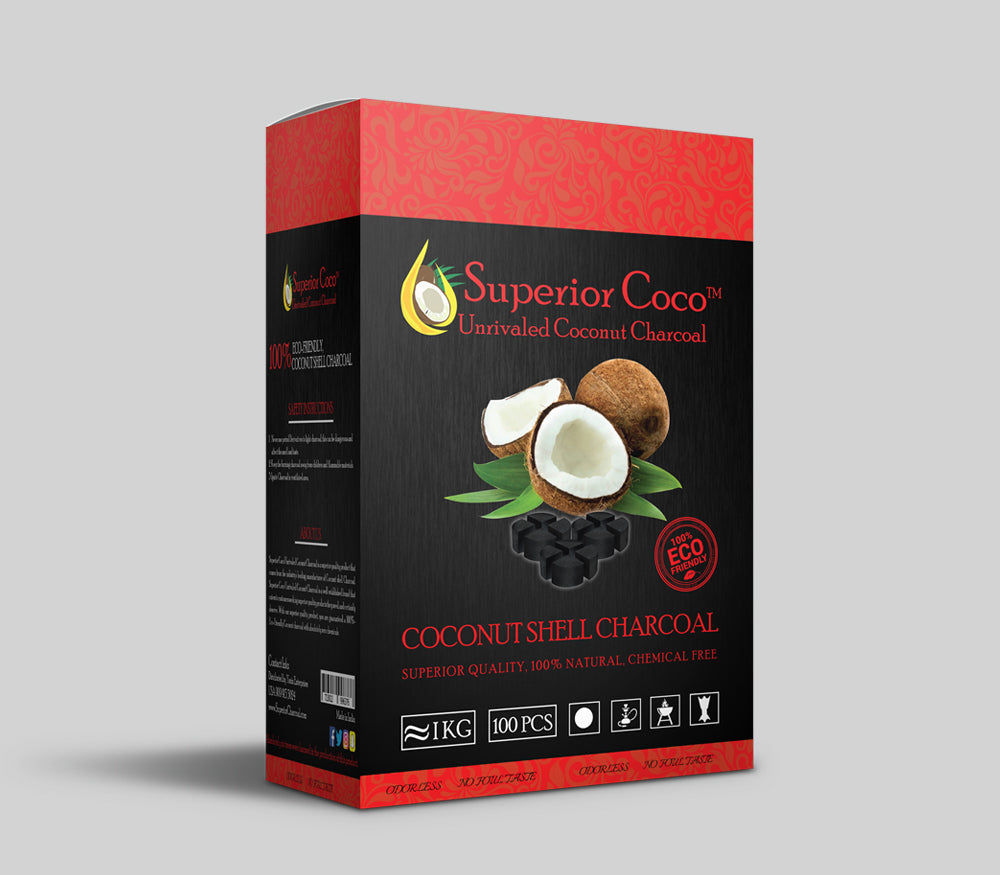 Superior Coco Natural Hookah Charcoal Cubes
